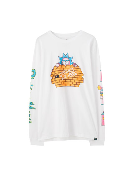 Rick And Morty Slogan T Shirt Pull Bear