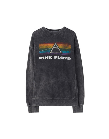 Black Pink Floyd sweatshirt - PULL\u0026BEAR