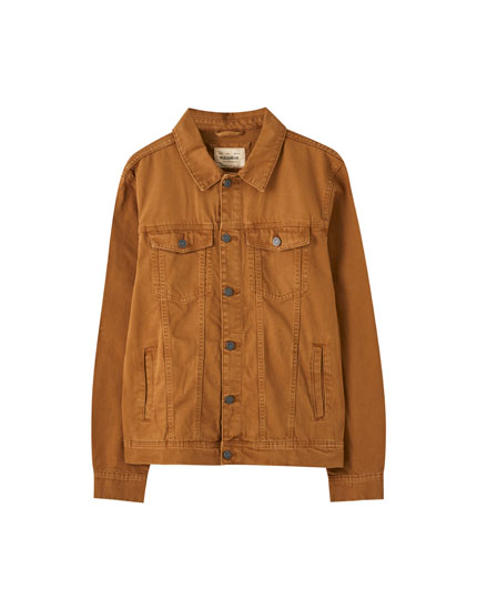 pull and bear denim jacket mens