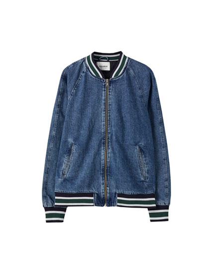 Bomber mezclilla Clearance