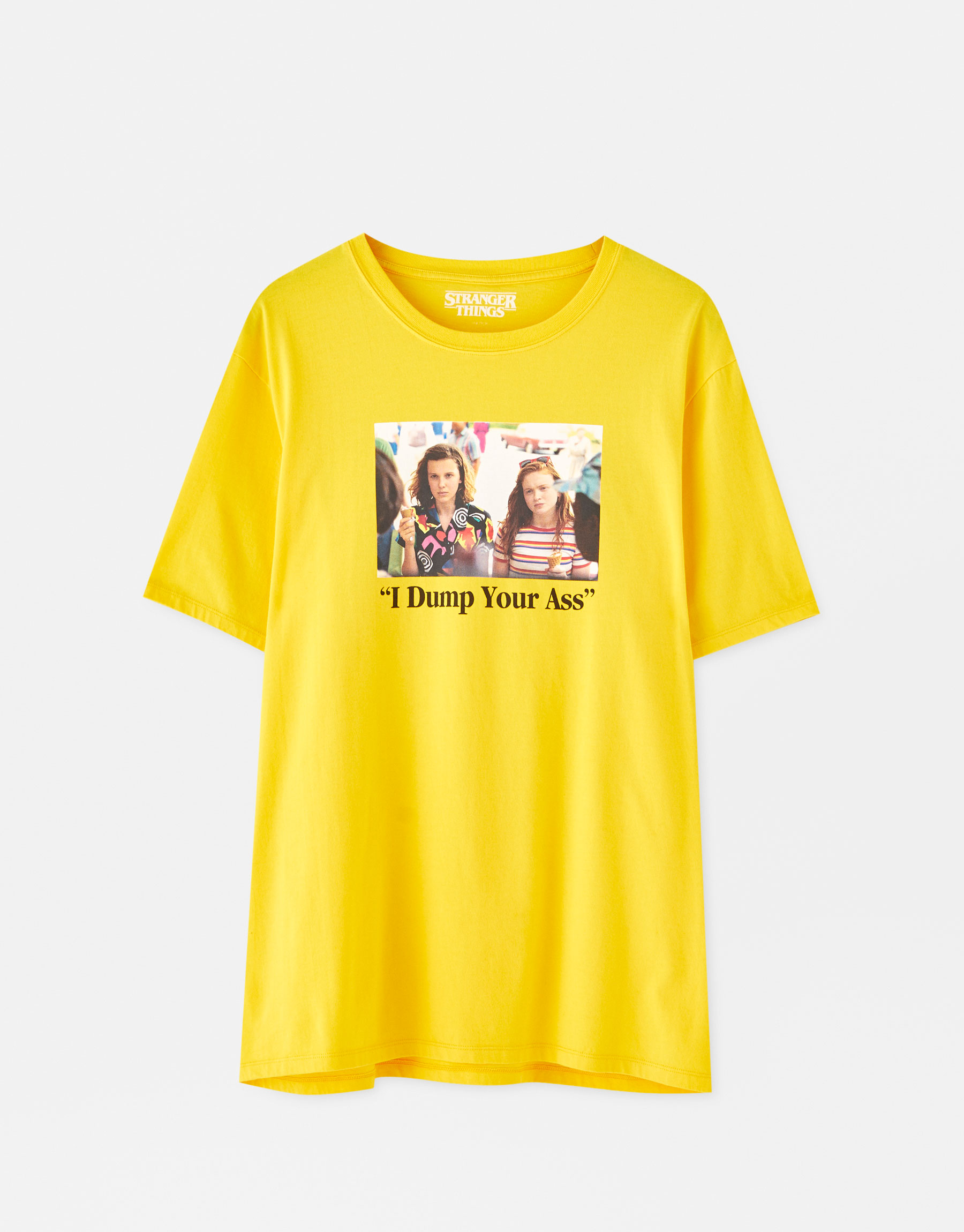 Yellow Stranger Things 3 Eleven and Max T-shirt. 