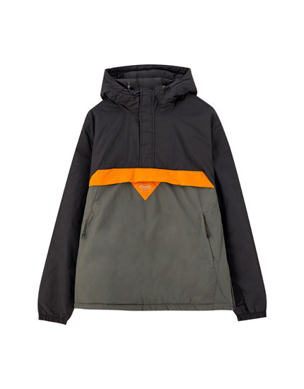 anorak pull and bear hombre