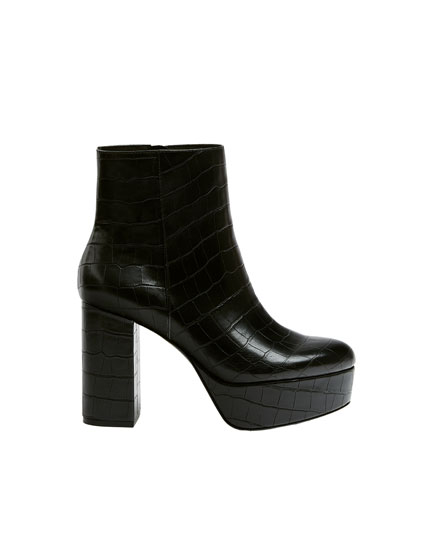 bottines pull and bear femme