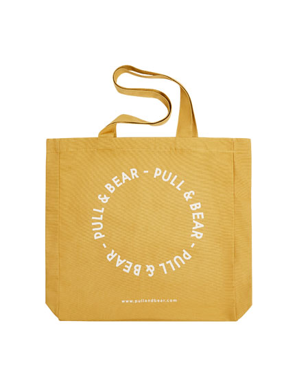 yellow tote bag