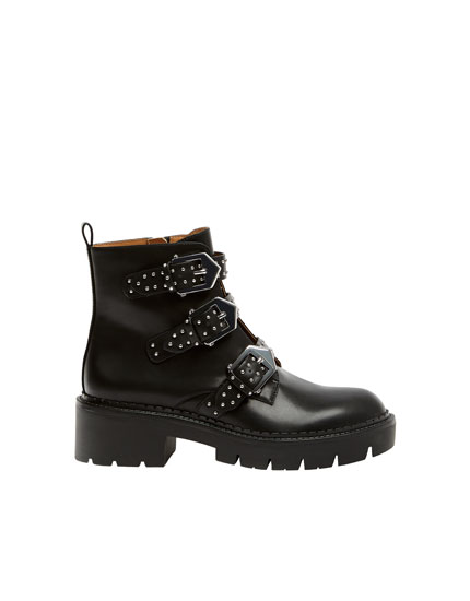 bottines pull and bear femme