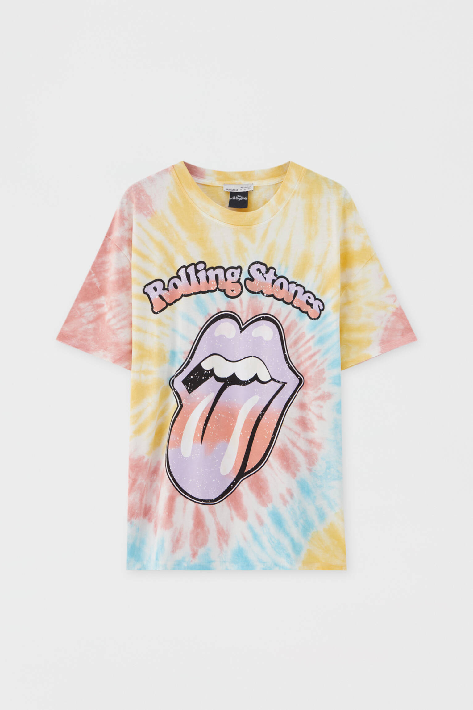 Goma Fangoso predicción Pull & Bear - Camiseta Rolling Stones tie-dye - Algodón orgánico (al menos  50%)