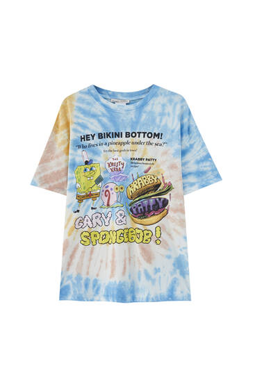 camiseta tie dye bob esponja