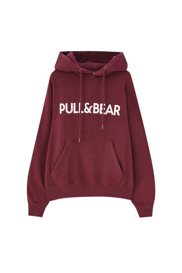 Pull&Bear logo pouch pocket hoodie