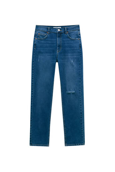 Τζιν παντελόνι skinny με κανονική μέση - Οργανικό βαμβάκι (τουλάχ. 50%)