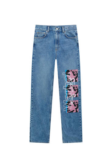 Andy Warhol jeans in recht model