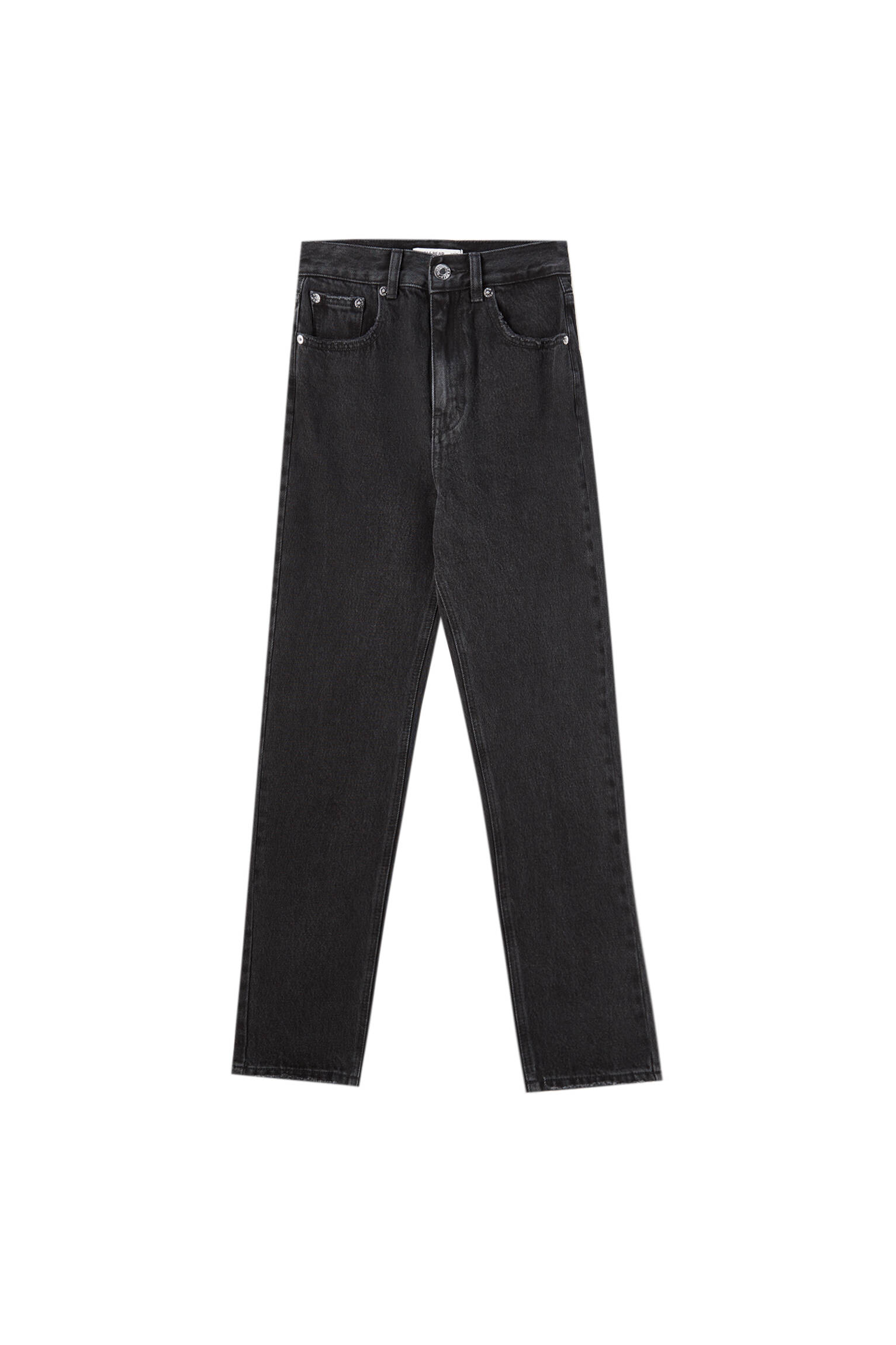 ЧЕРНЫЙ Базовые джинсы mom fit - органический хлопок (не менее 50%) Pull & Bear