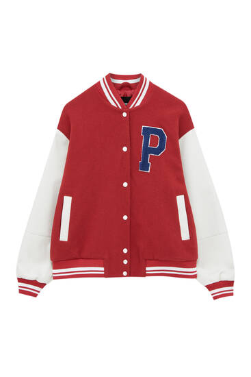 pull and bear black bomber jacket