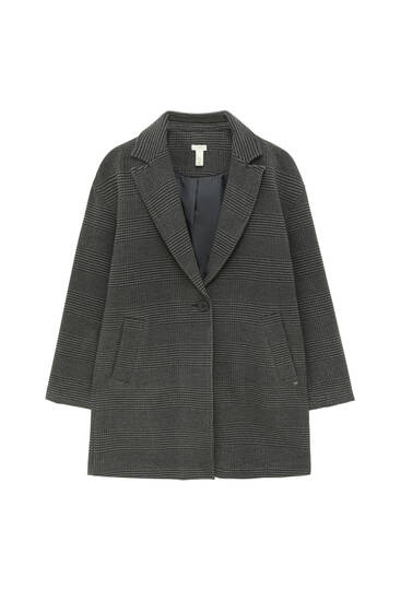 pull and bear grey coat