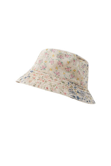 Floral patchwork bucket hat