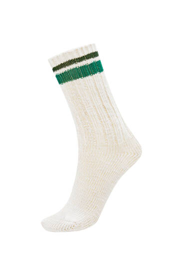 Striped long socks