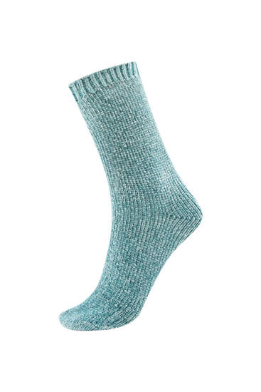 Long chenille socks