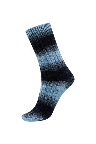 Chunky tie-dye socks