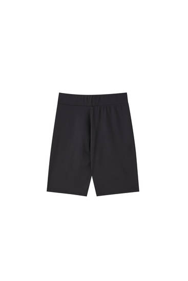Black seamless bike shorts - pull\u0026bear