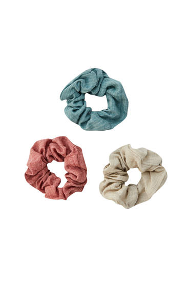 3-pack of basic scrunchies