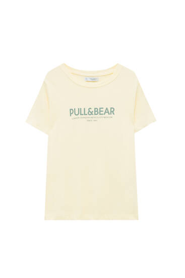 T-shirt with Pull&Bear logo and cities