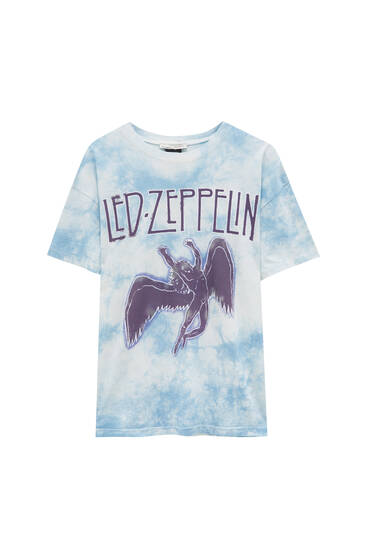 Tie-dye Led Zeppelin T-shirt - ecologically grown cotton (at least 50%)