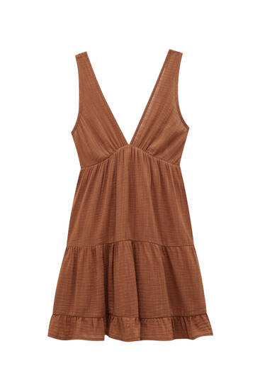 Rustic short strappy dress