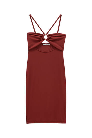 pull and bear robe rouge