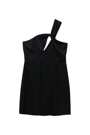 Short black cut-out dress
