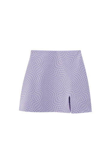 Psychedelic print mini skirt - contains recycled polyester
