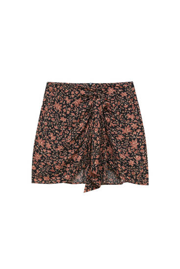 jupe leopard pull and bear