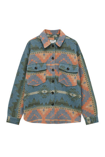 sobrecamisa pull and bear mujer