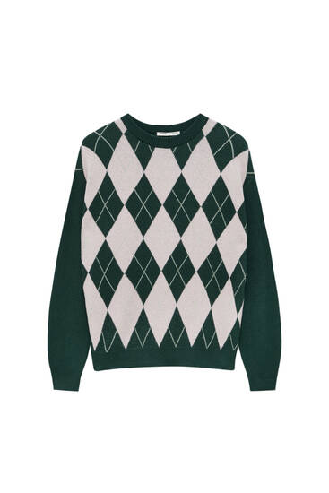 pull and bear green sweater