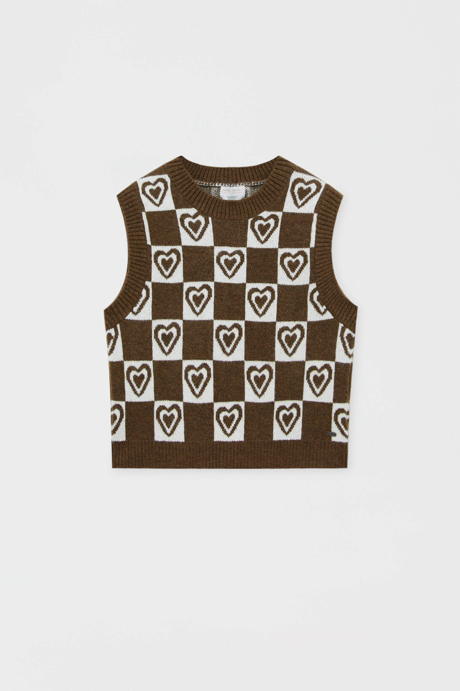 Pull \u0026 Bear - Chaleco punto estampado