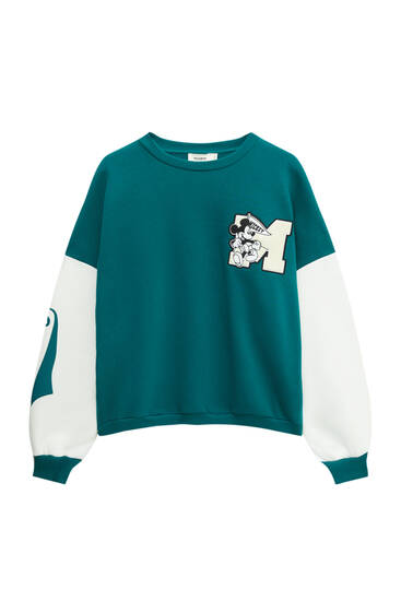 Sweatshirt with Mickey Mouse patch