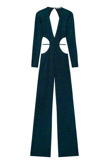 Cut-out jumpsuit with open back