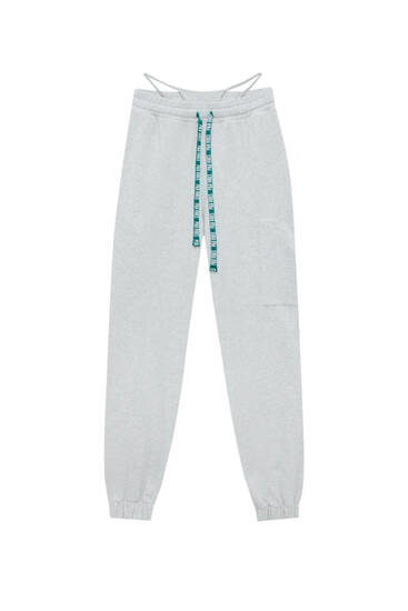 Jogger trousers with cord