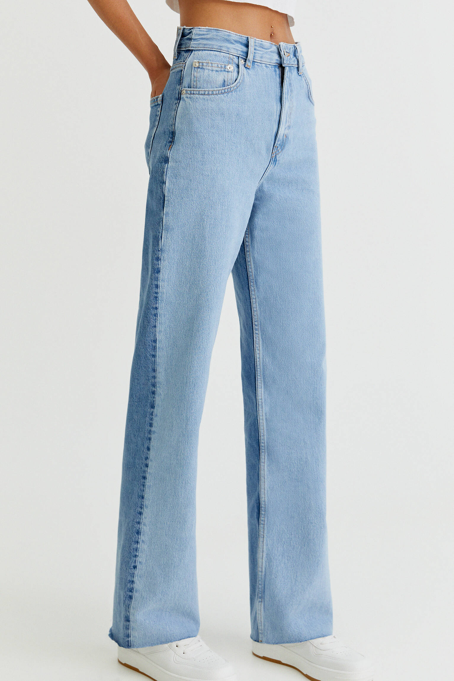 Pull \u0026 Bear - Jeans rectos color block