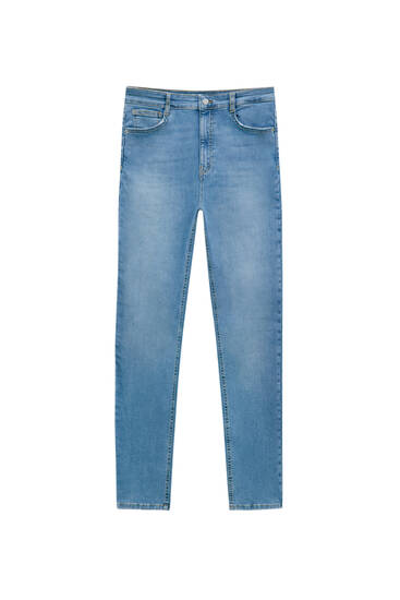 Superskinny jeans met hoge taille