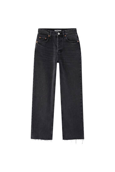 womens black pull on jeans