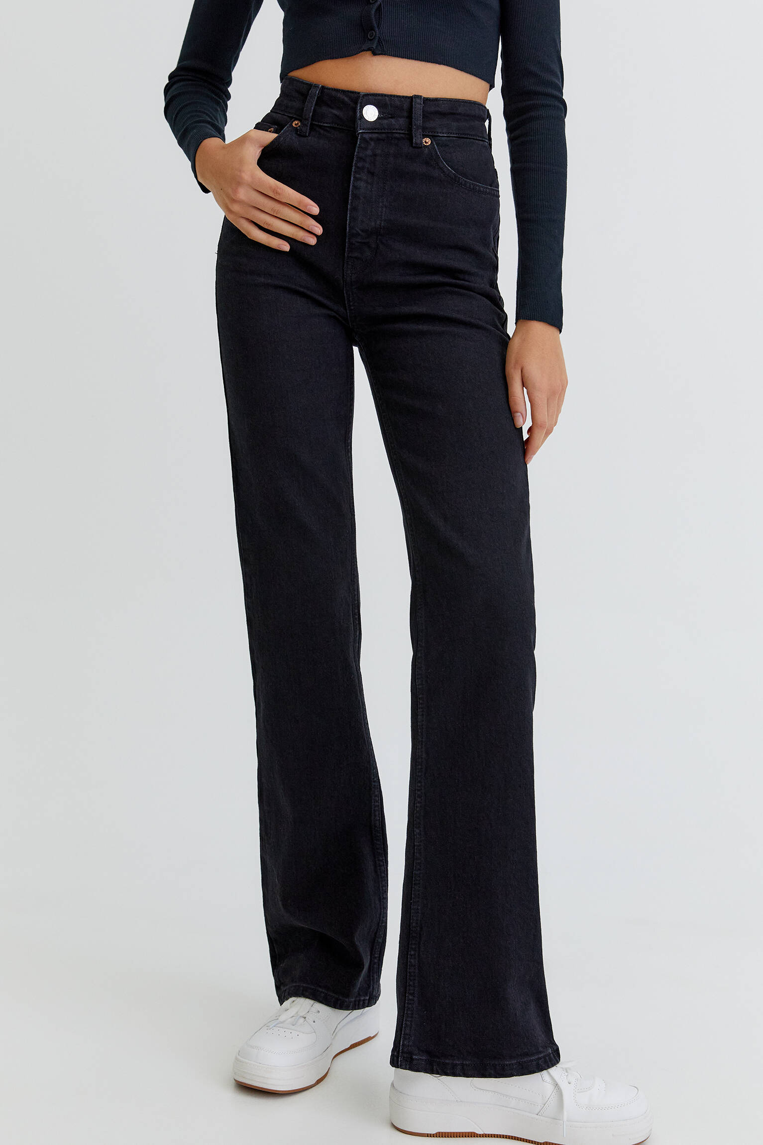 Pull & Bear - High-rise bootcut jeans