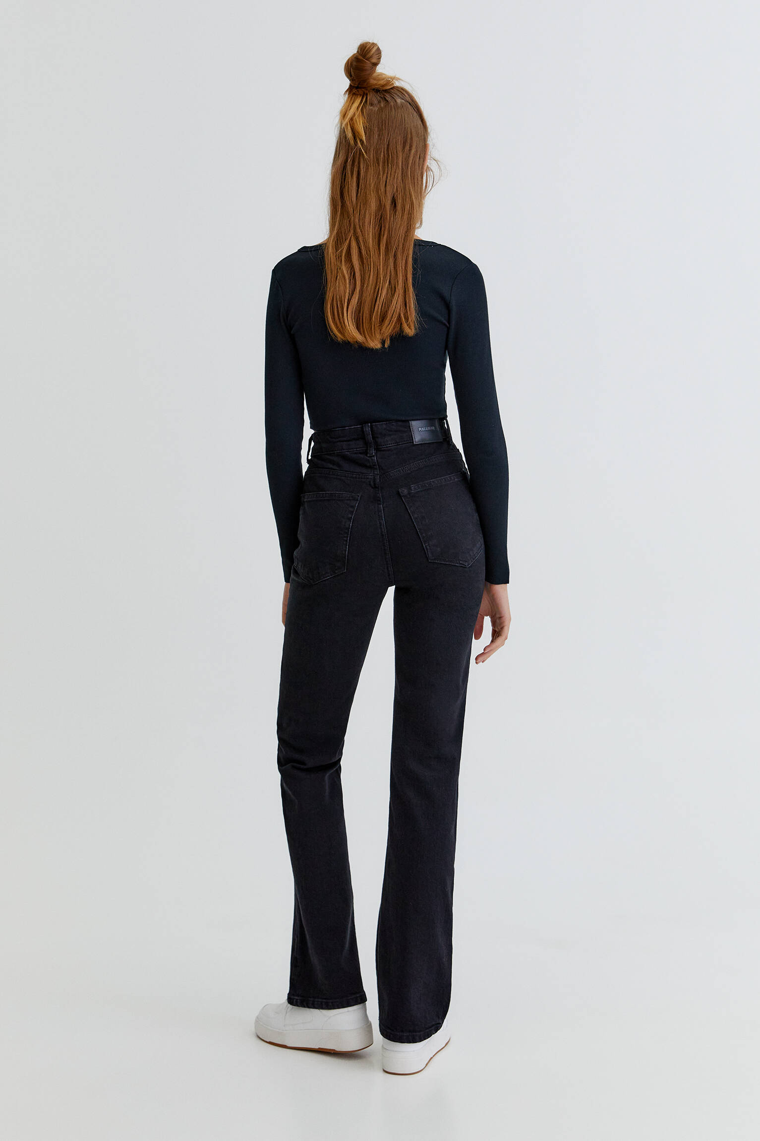 Pull & Bear - High-rise bootcut jeans