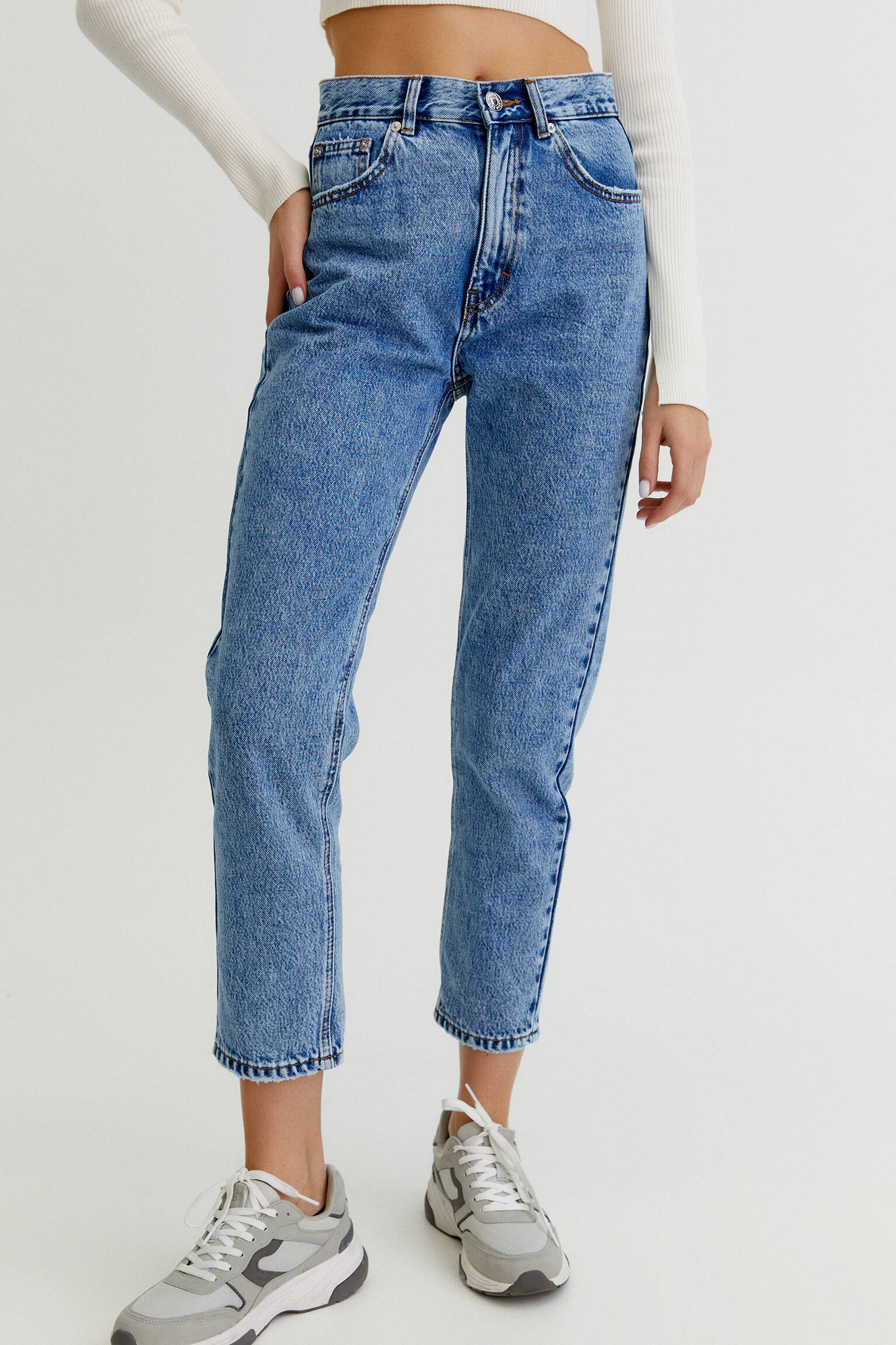 Pull \u0026 Bear - Jeans mom fit básicos