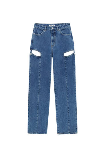 pull and bear elasticated jeans