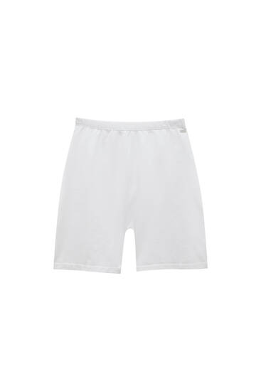 Basic seamless cycling shorts - ecologically grown cotton (at least 90%)