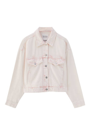 pull and bear pink jacket