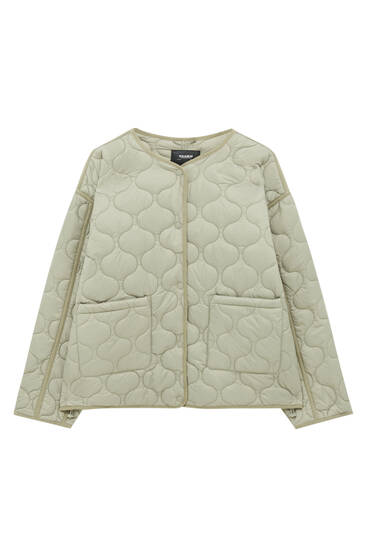Quilted jacket with pockets