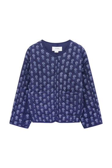 pull and bear quilted jacket