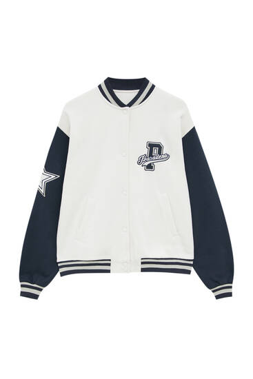 varsity jacket pull and bear