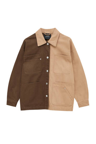 pull and bear colour block jacket