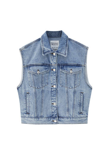 pull and bear denim jacket womens